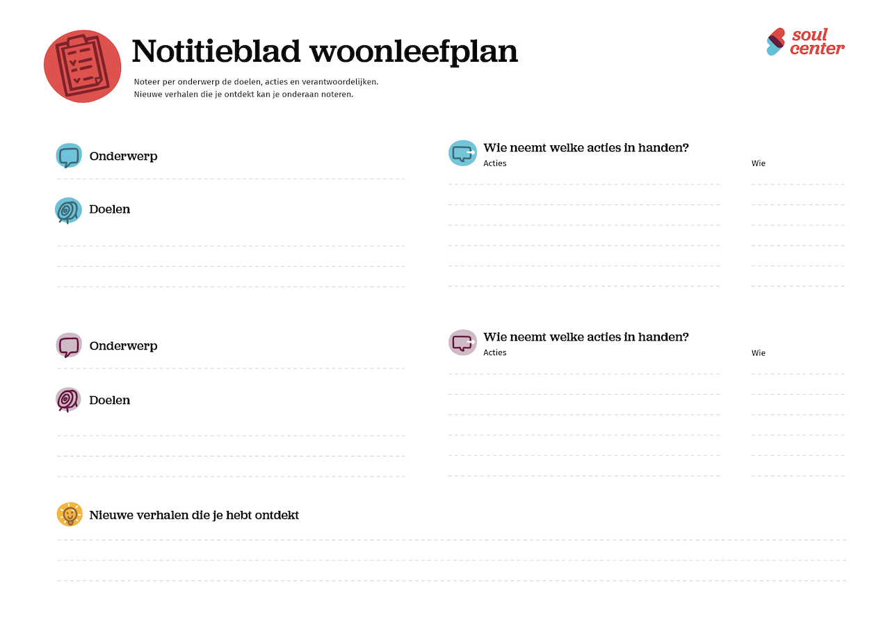 notitieblad doelen