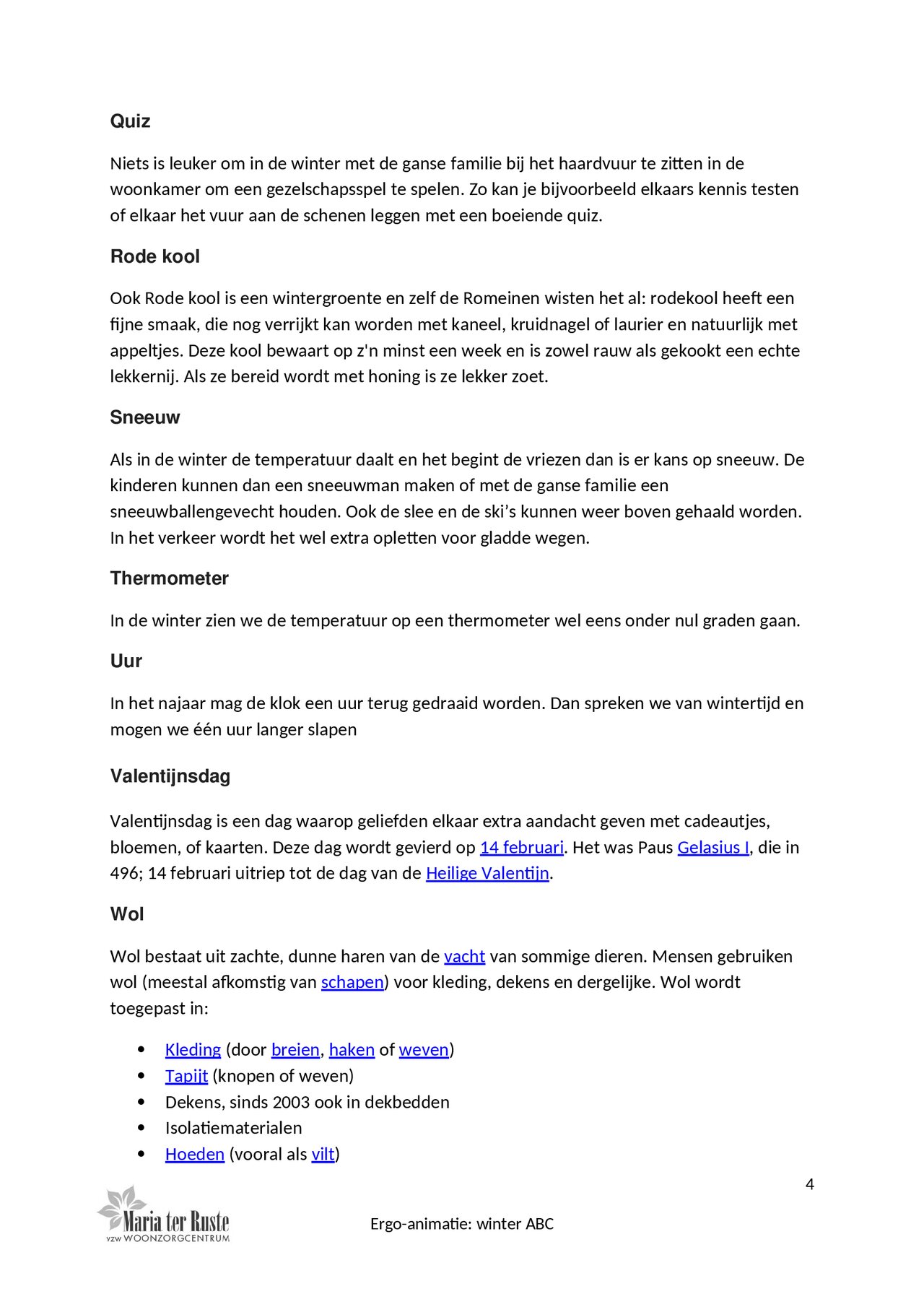 Preview van Winter ABC.doc