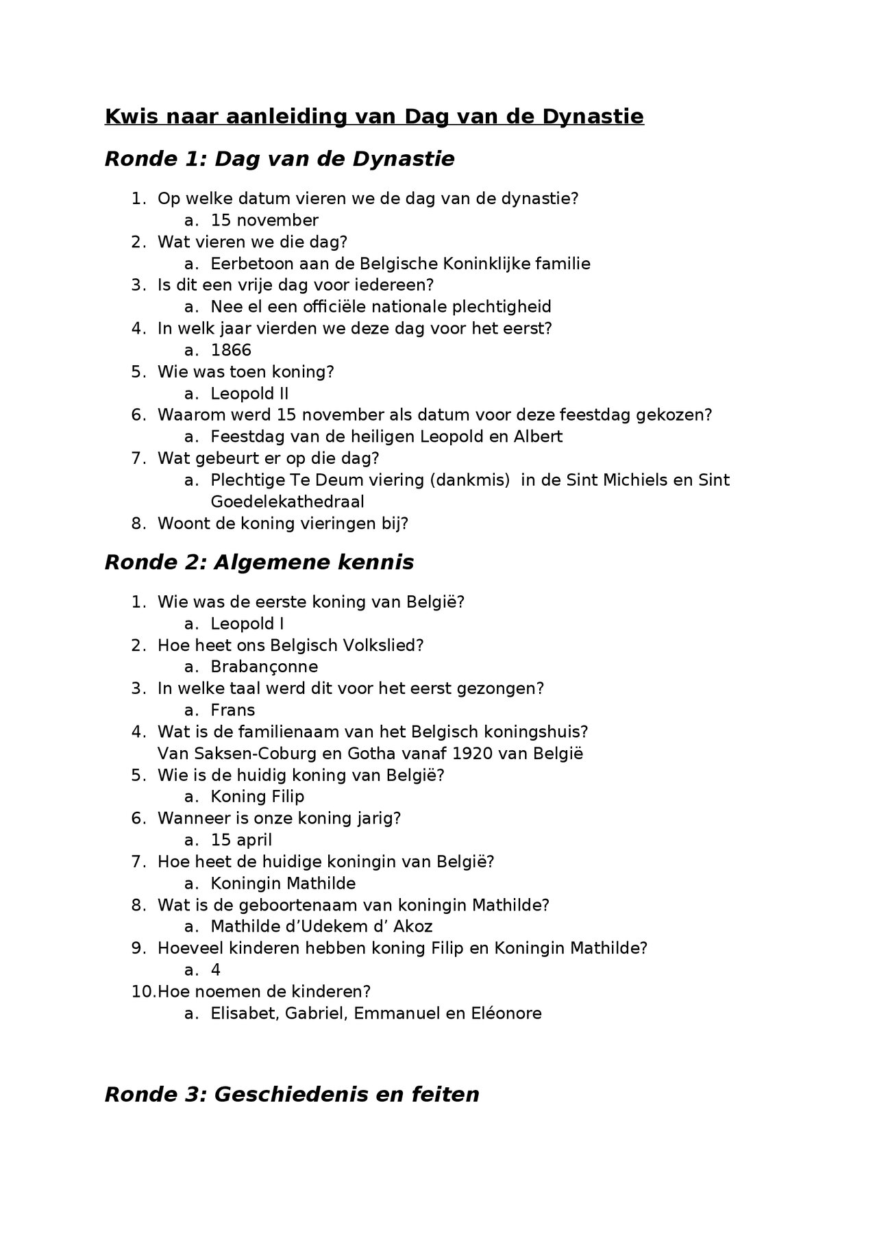 Preview van Kwis naar aanleiding van Dag van de Dynastie.docx