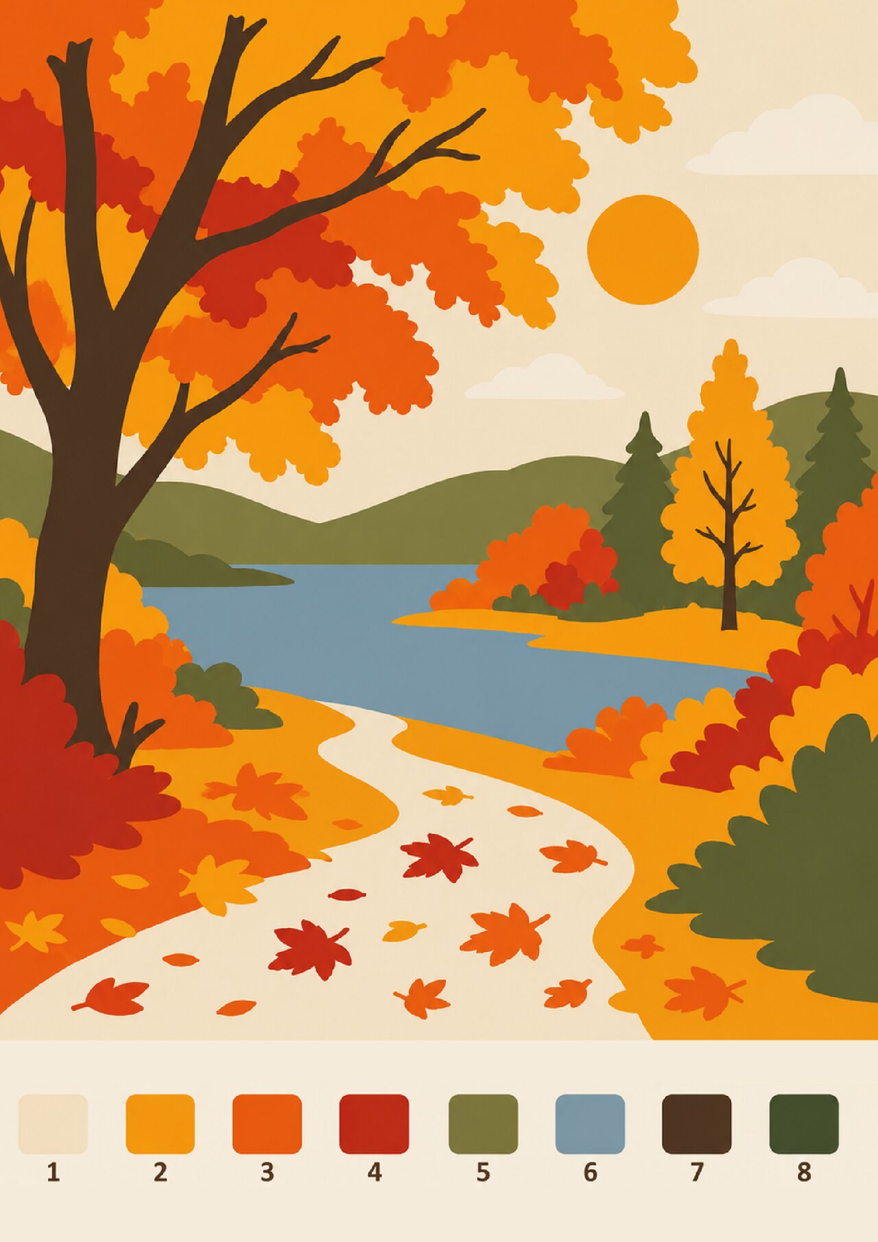 Preview van Kleuren op nummer (herfst).pdf