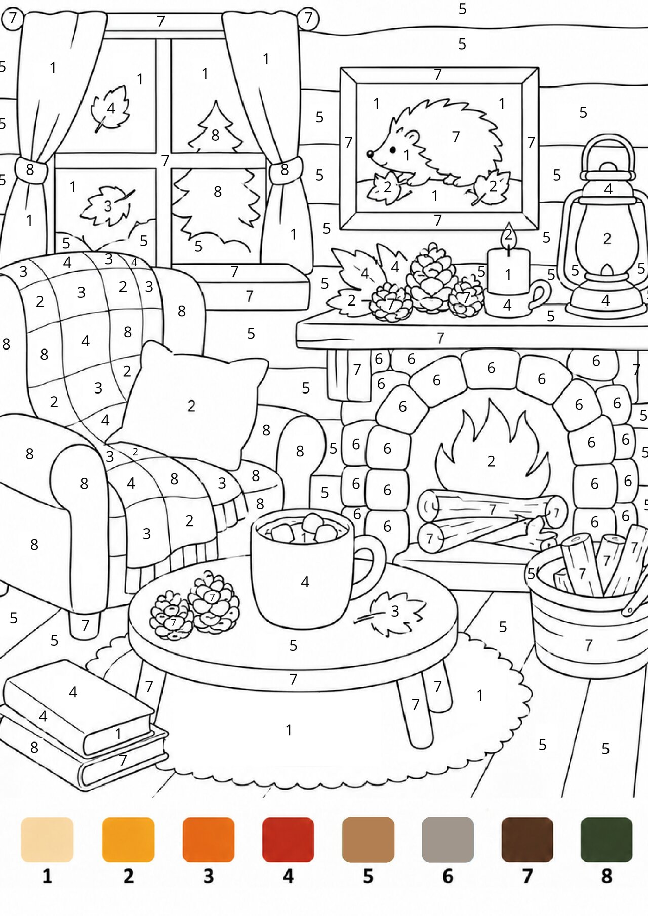 Preview van Kleuren op nummer (herfst).pdf