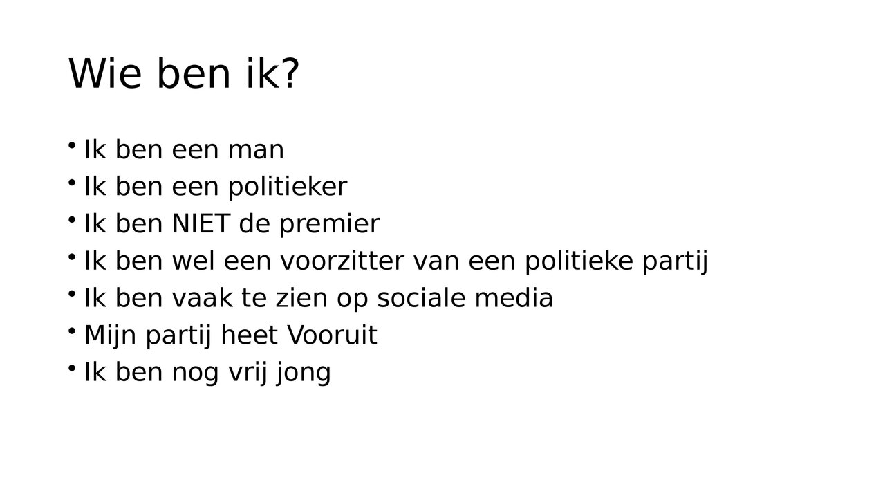 Preview van Wie, wat, waar ben ik sept 26.pptx