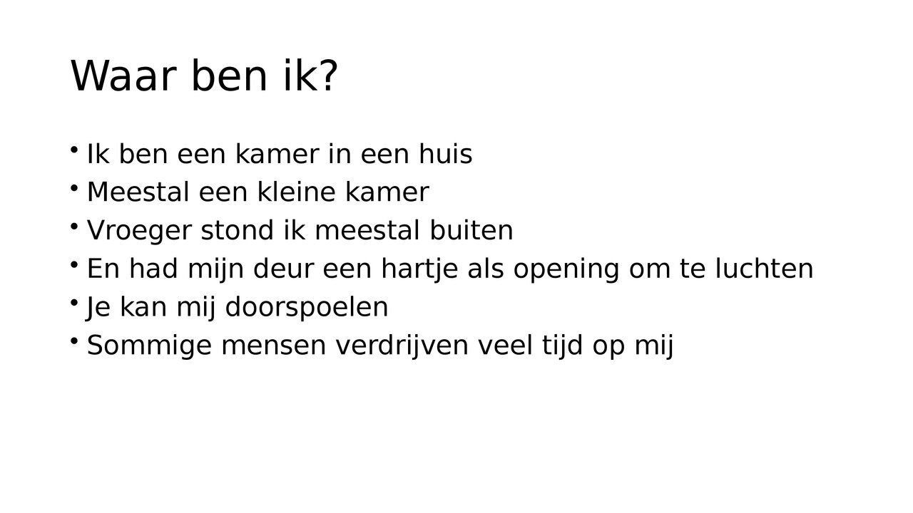 Preview van Wie, wat, waar ben ik sept 26.pptx
