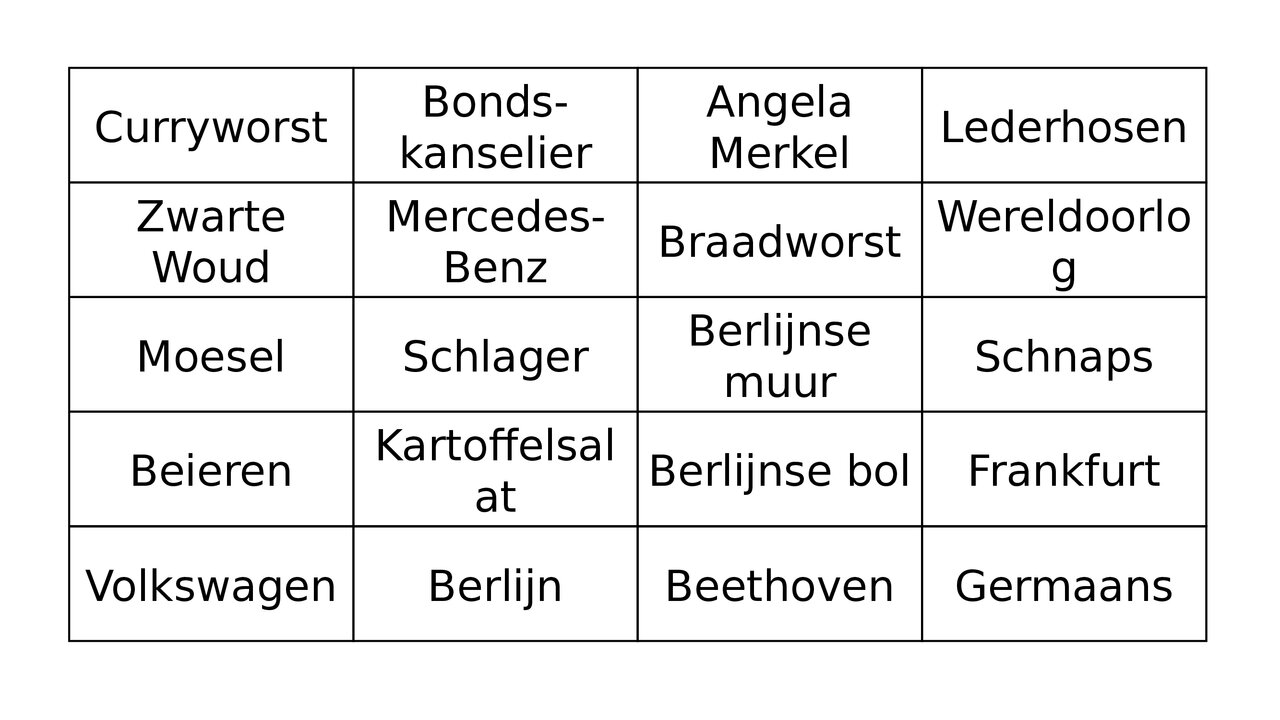 Preview van Duitse Bingo.pptx