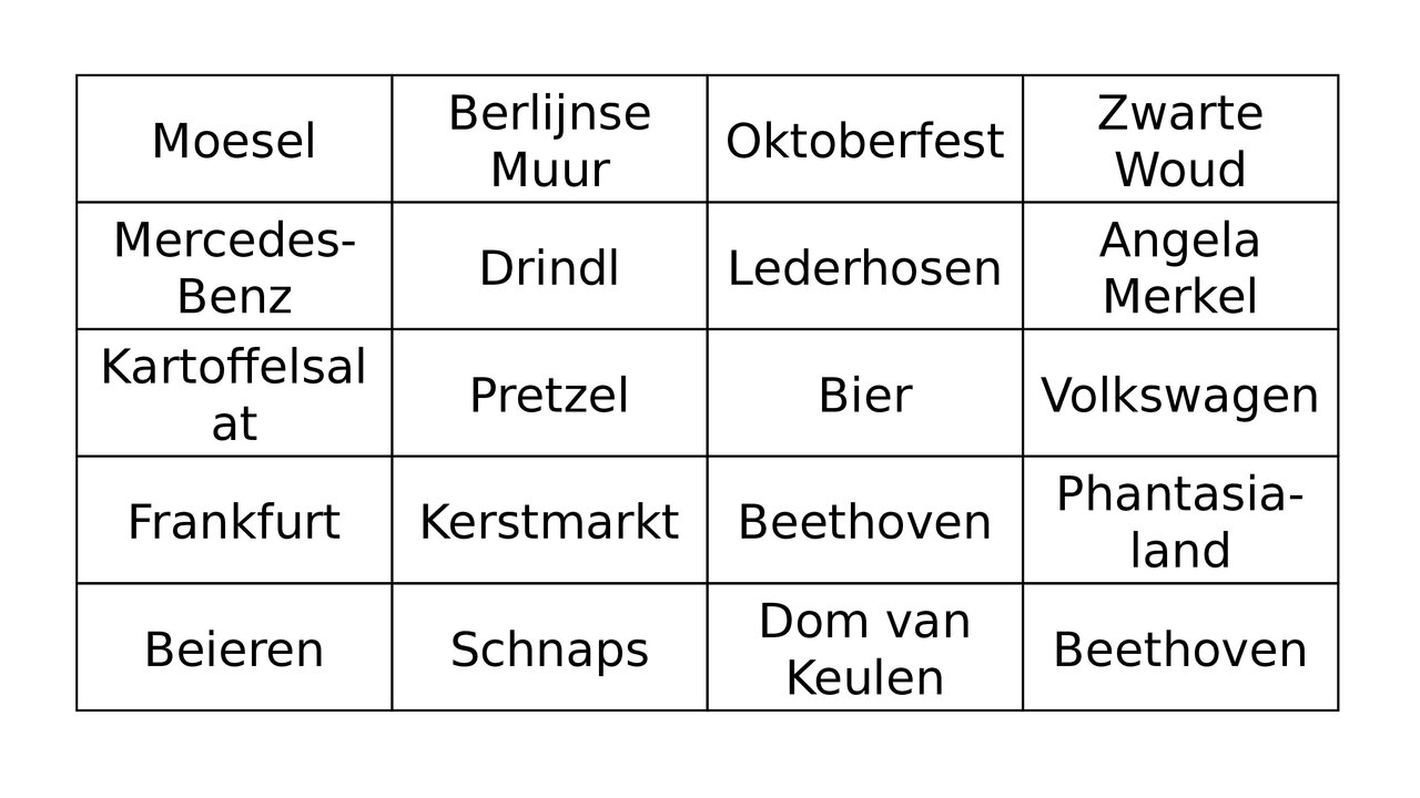 Preview van Duitse Bingo.pptx