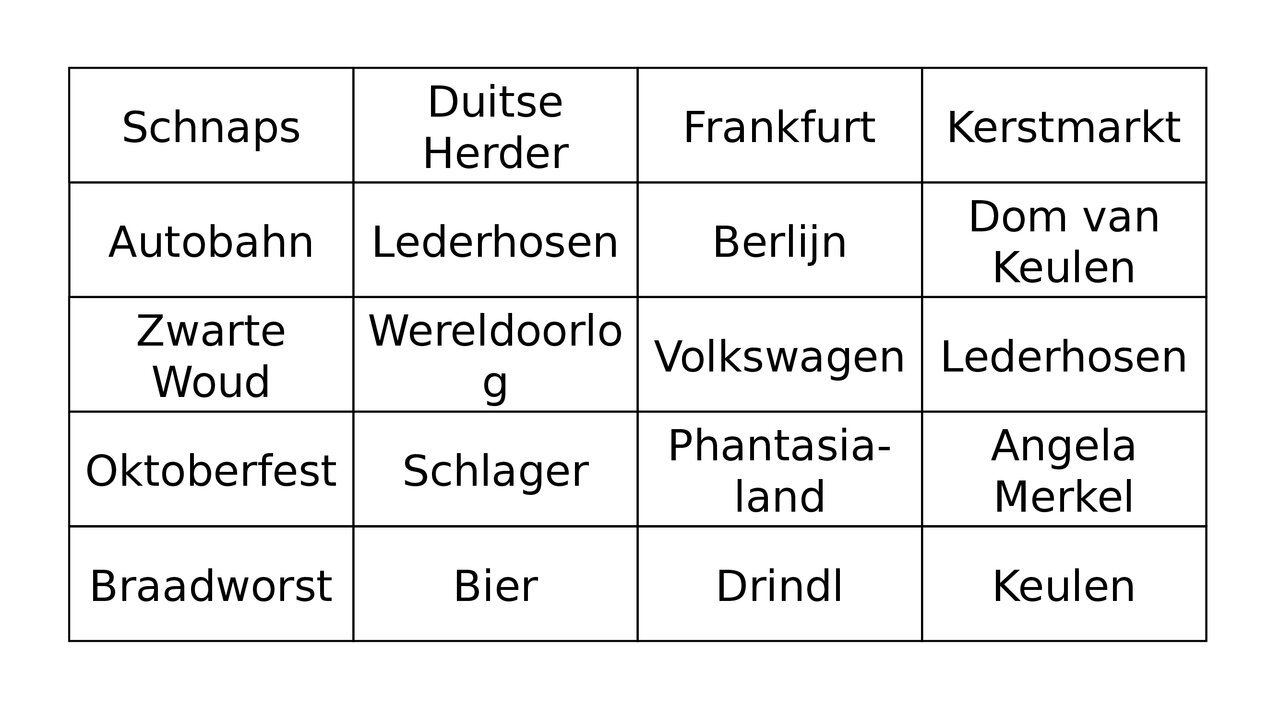 Preview van Duitse Bingo.pptx