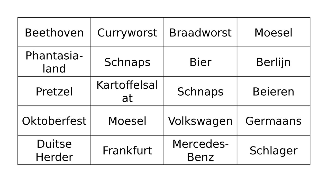 Preview van Duitse Bingo.pptx