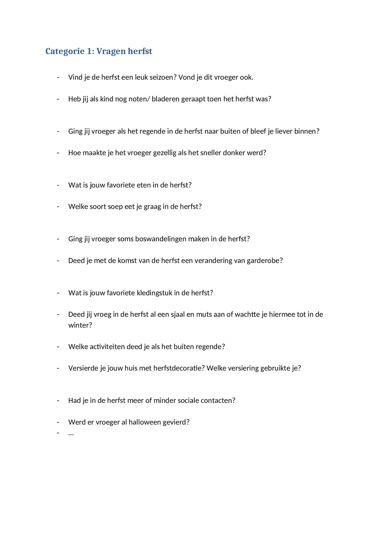 Preview van Voorbereiding-Reminiscentie-Herfst.docx