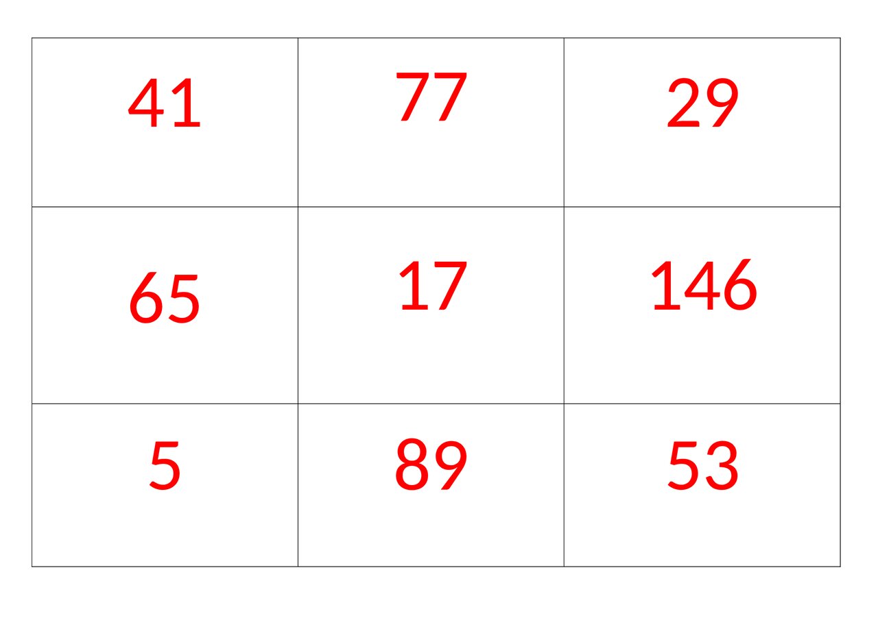 Preview van rekenbingo-bingokaarten-getallen.docx