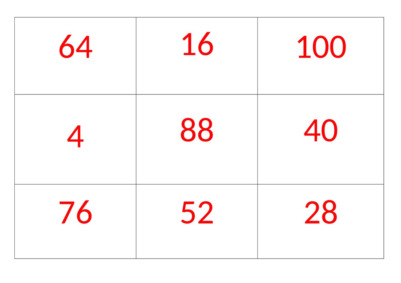 Preview van rekenbingo-bingokaarten-getallen.docx