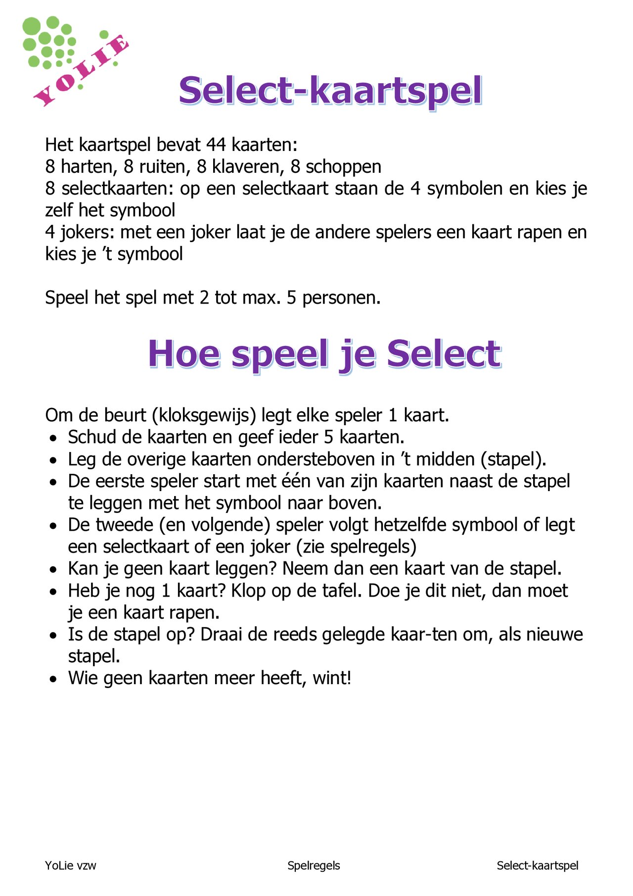 Preview van YoLie-vzw---Select-kaartspel---Spelregels.pdf