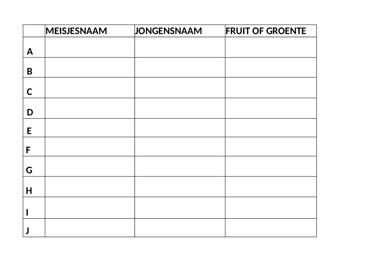 Preview van WOORDSPELLETJES.xlsx