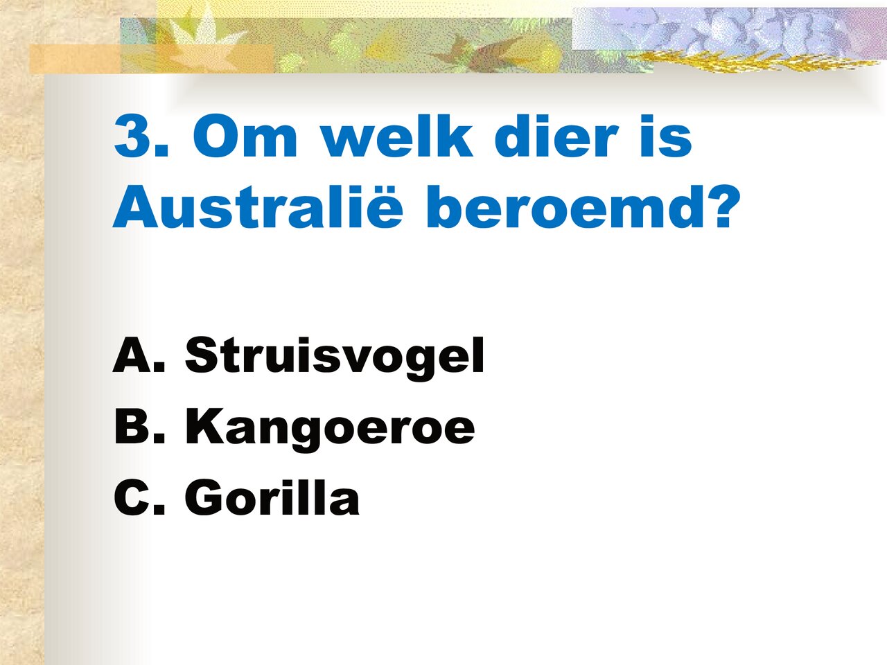 Preview van Dierenquiz.ppt