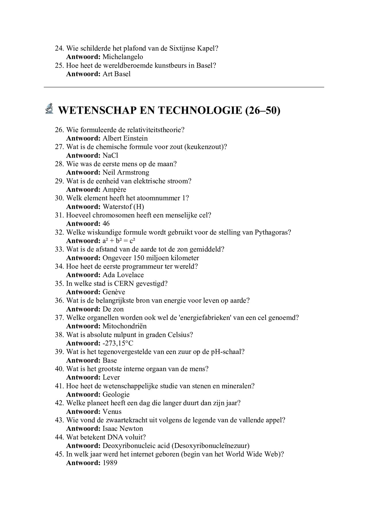 Preview van quizvragen-cultuur-en-wetenschap.docx