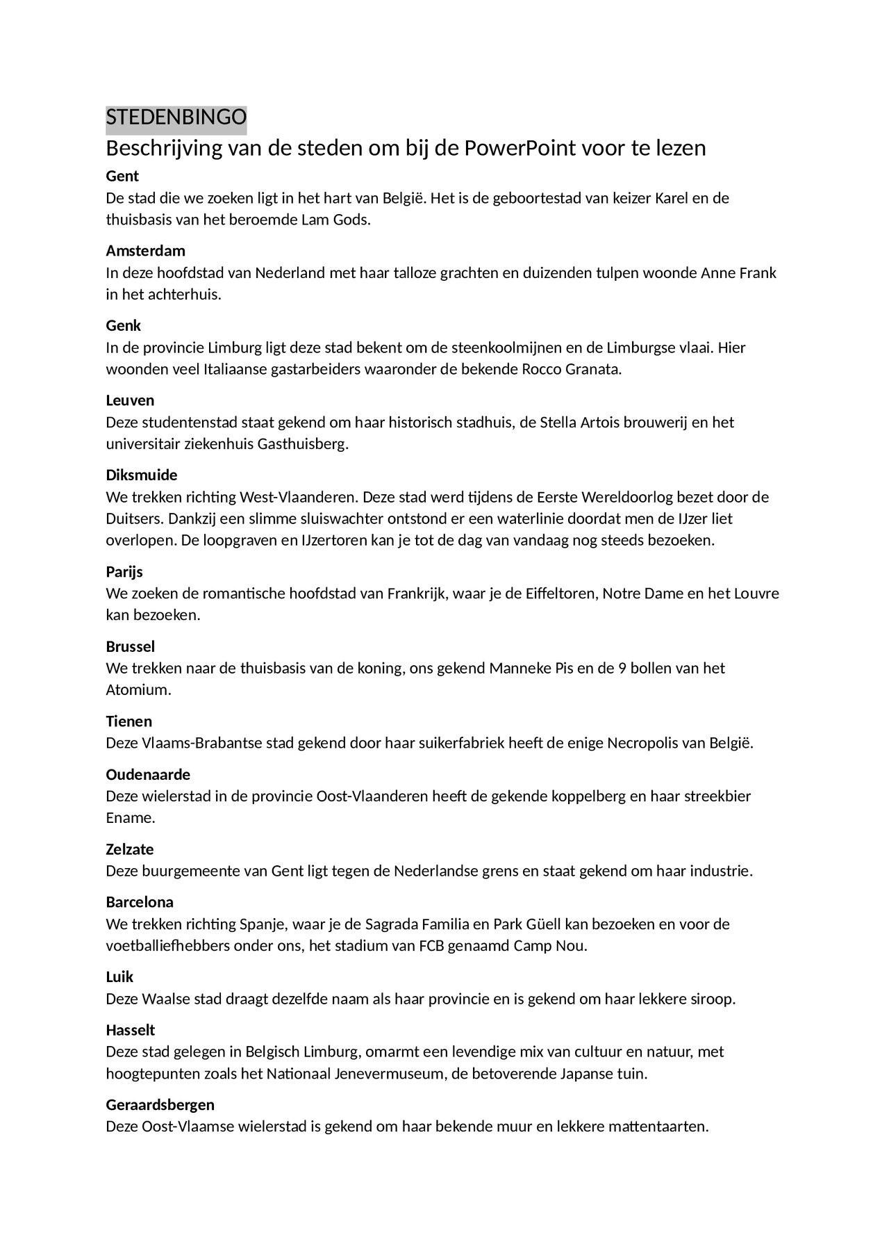 Preview van Stedenbingo---Beschrijving-van-de-steden-om-bij-de-PowerPoint-voor-te-lezen.pdf