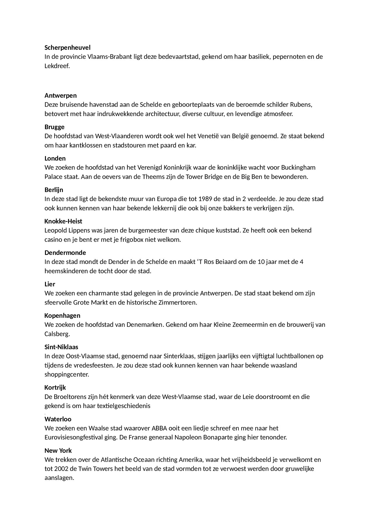 Preview van Stedenbingo---Beschrijving-van-de-steden-om-bij-de-PowerPoint-voor-te-lezen.pdf