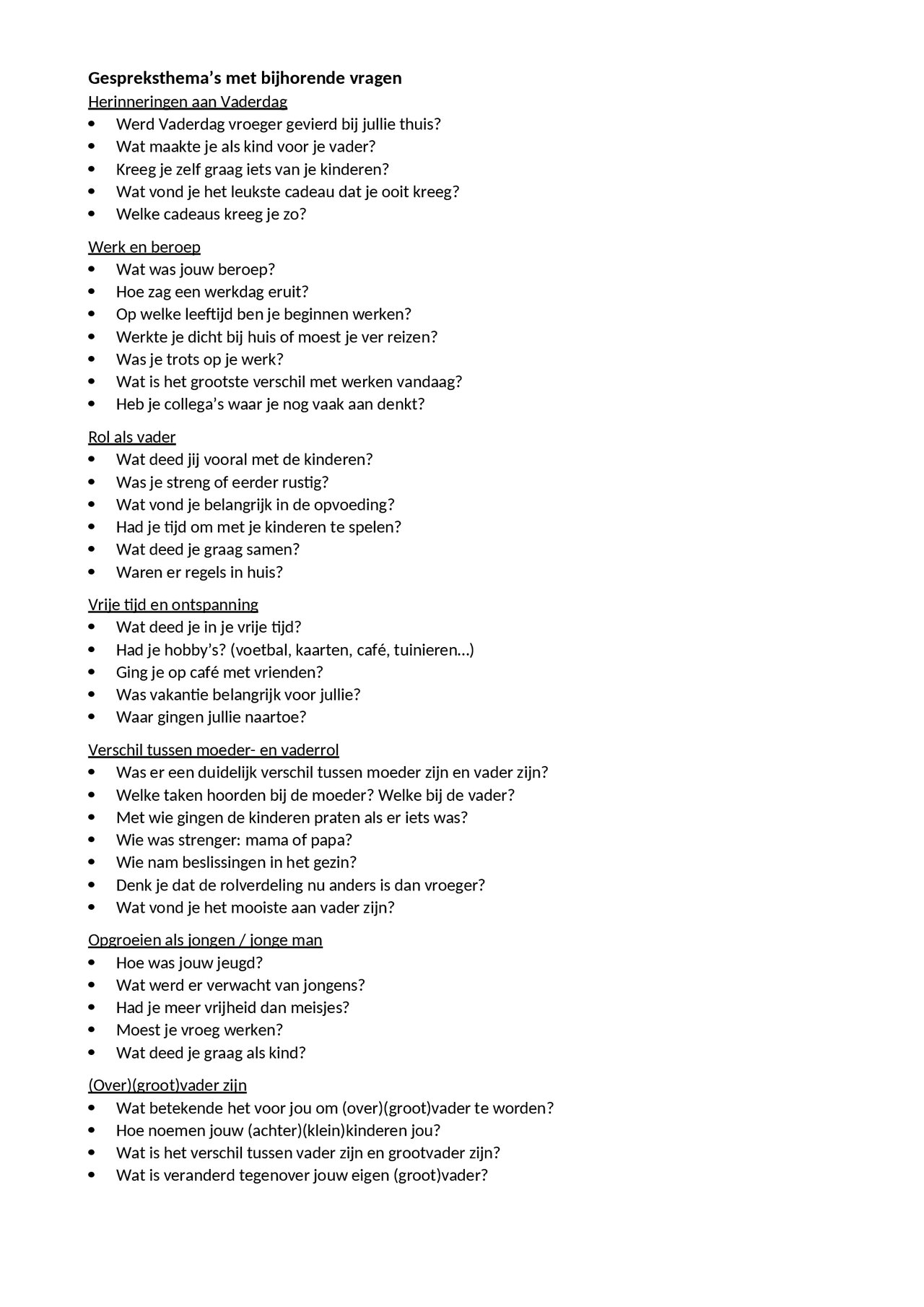 Preview van 6 Reminiscentie Vaderdag.docx